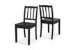 Set of Two Costway Wood Dining Chair with Rubber Wood Legs - Second Medium