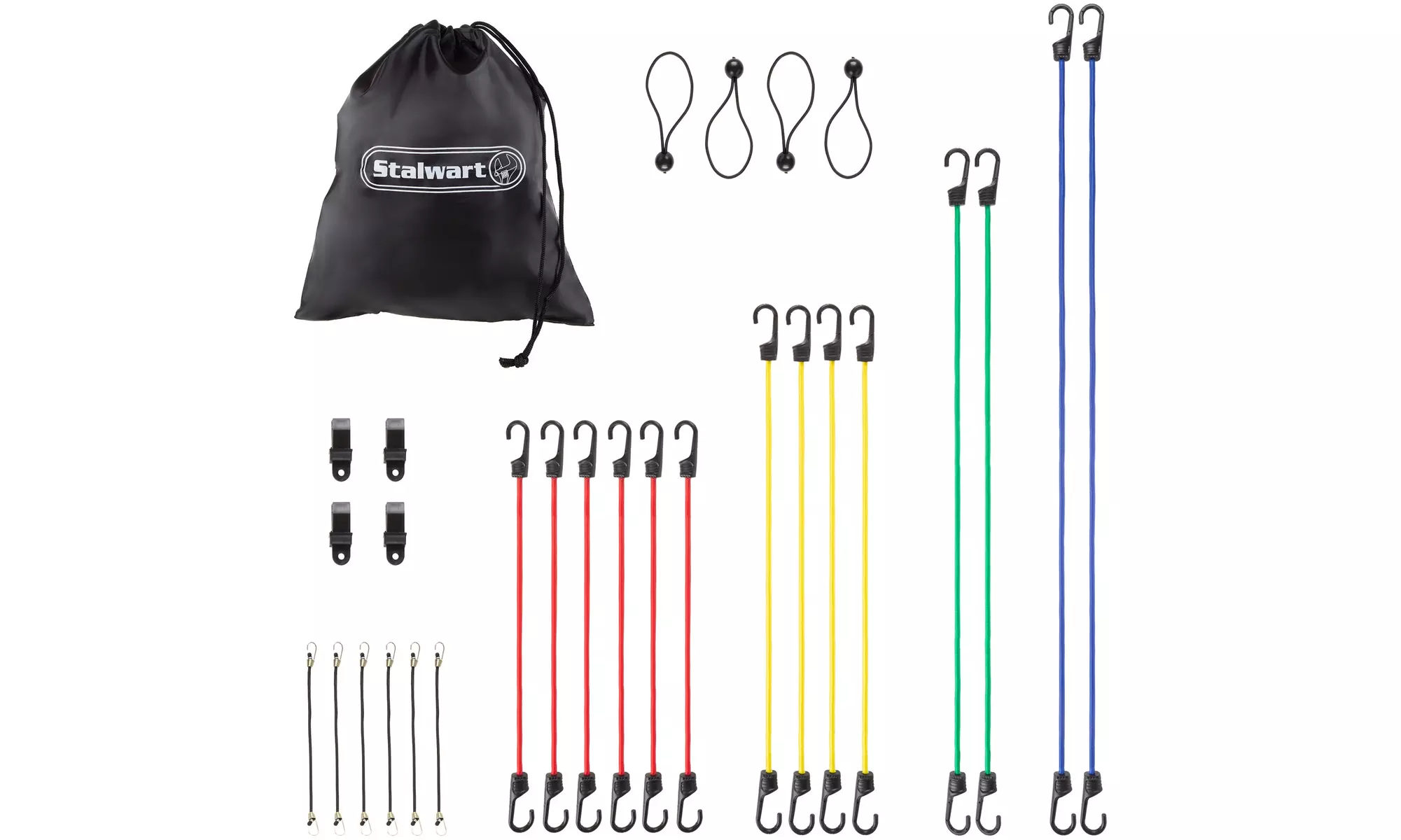 Stalwart 28 Piece Bungee Cord Set