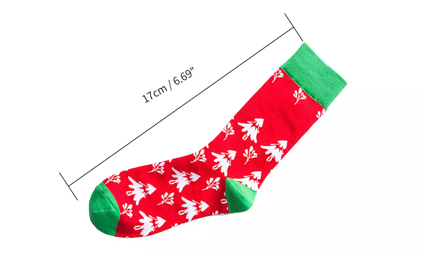 4 Pack Christmas Socks Gift One Size