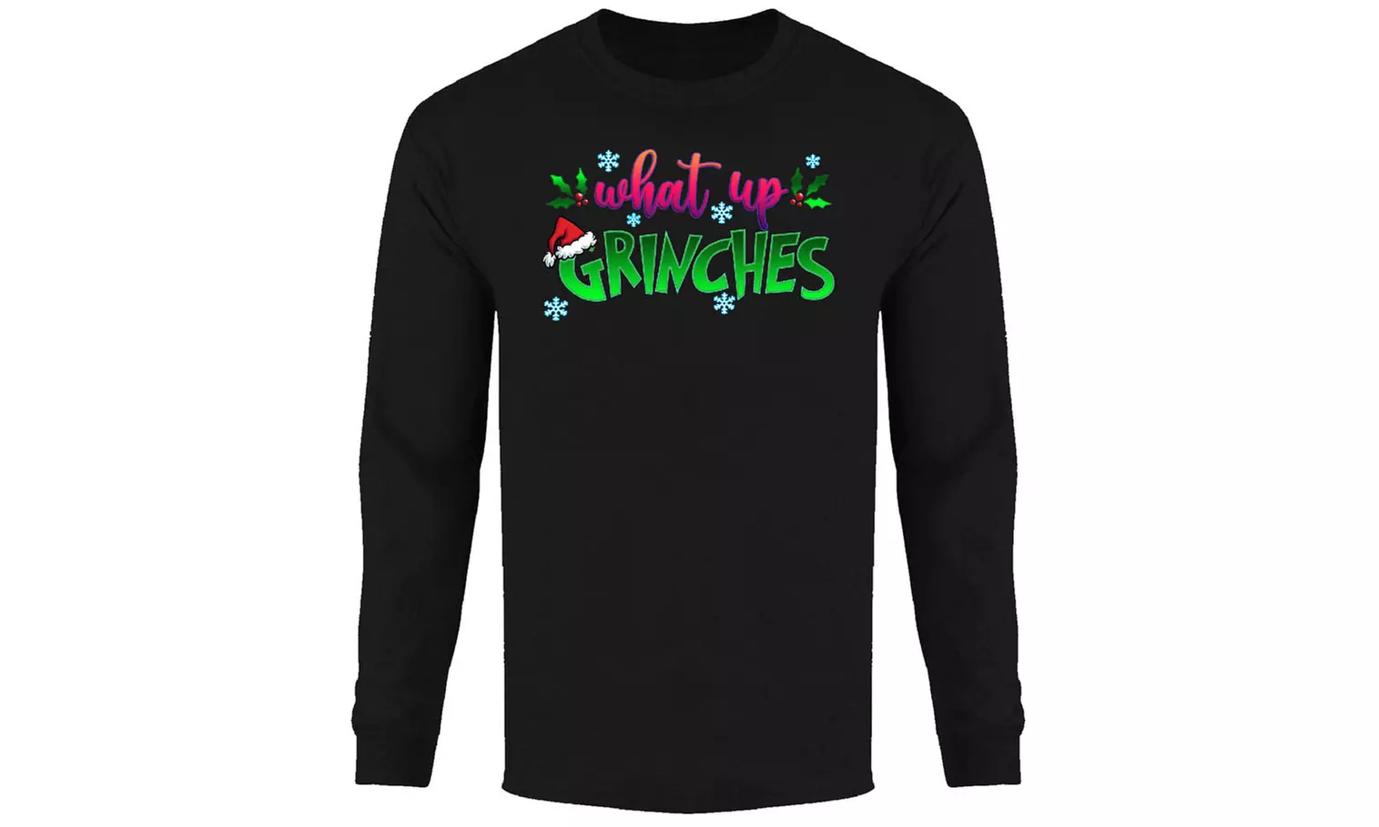 Men's Christmas Spirit Holiday Festive Long Sleeve Shirt (S-2XL)
