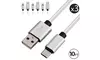 3x OEM Samsung Fast Charge USB-C USB Type C Cable for Galaxy S8 S9 Plus Note 8 9