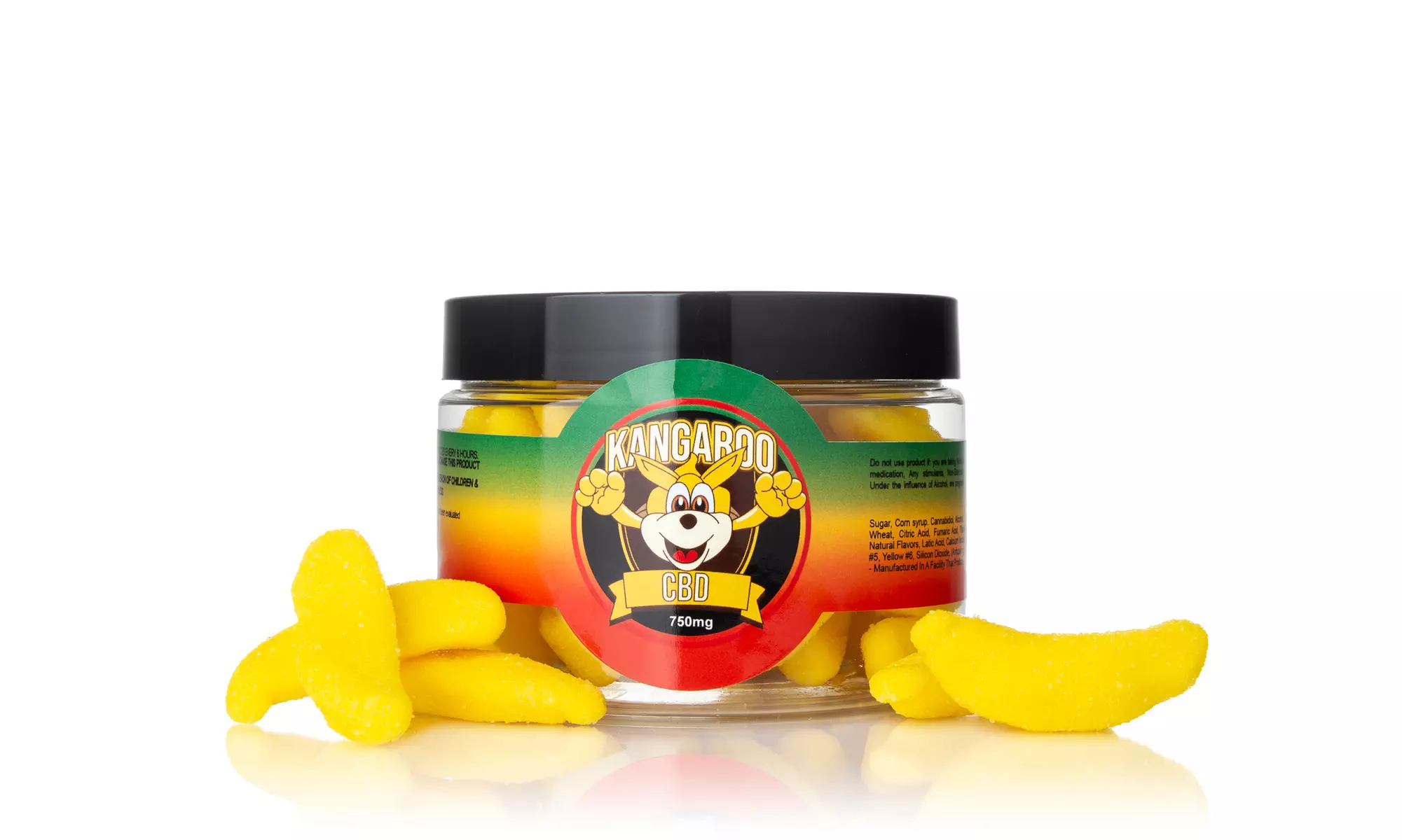 100% Organic CBD-Infused Sweet Banana Gummies from Kangaroo CBD