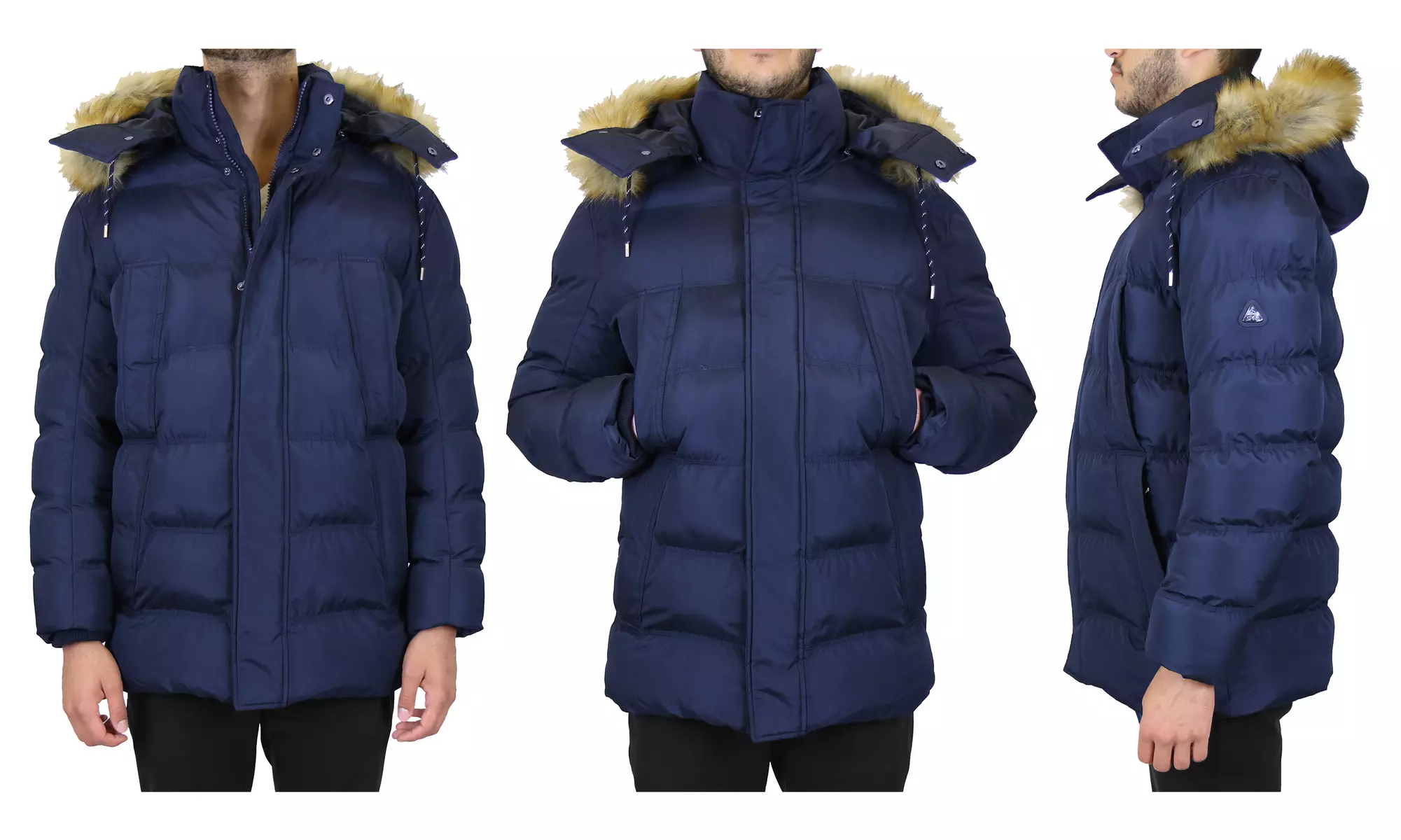 Spire By Galaxy Men's Heavyweight Parka Jacket with Detachable Hood (S-2XL)