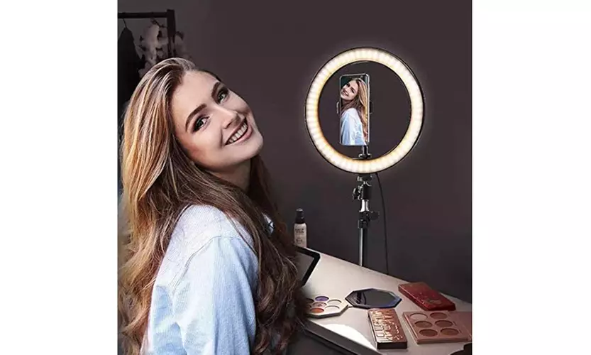 Vivitar LED Ring Light 10 Inch, Selfie Light with Adjustable Tripod Stand  - Second Medium