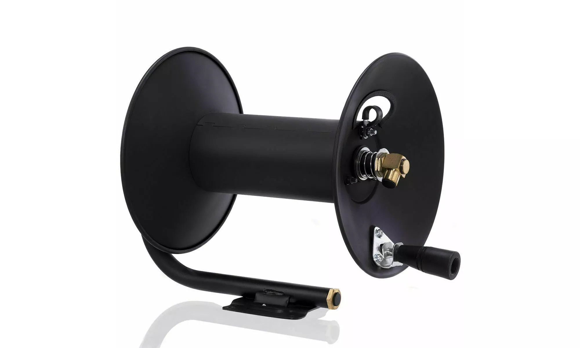 Manual Hand Crank Air Compressor Hose Reel without Hose 100 ft. Capacity New - Primary Image