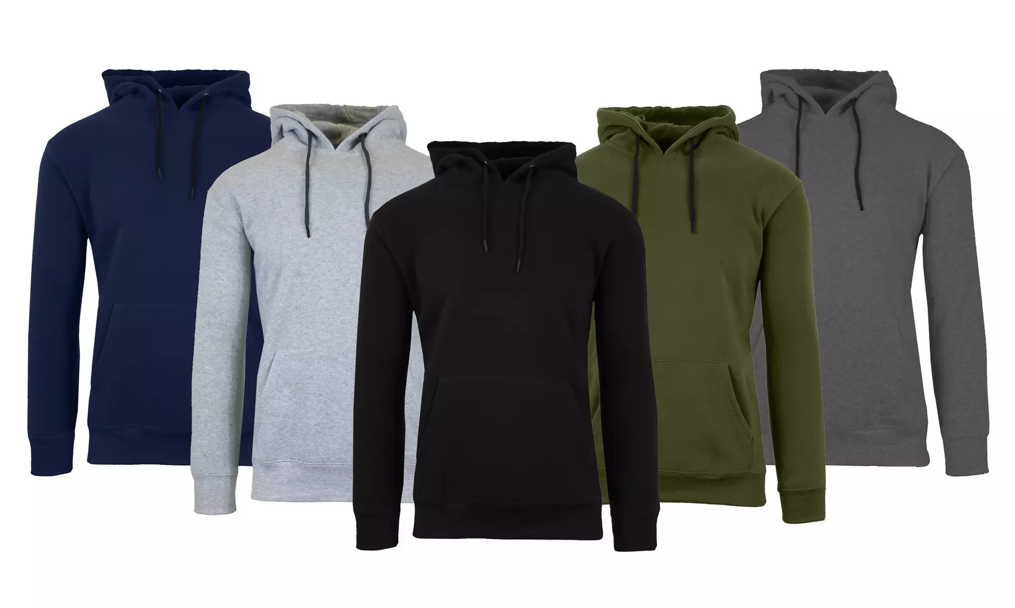 Men's Heavyweight Fleece-Lined Pullover Sweater Hoodie (M or L ONLY) - Primary Image