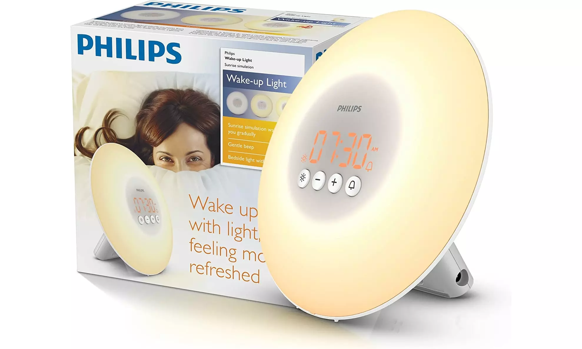  Philips SmartSleep Wake-Up Light Therapy Alarm Clock With Sunrise Simulation - Primary Image
