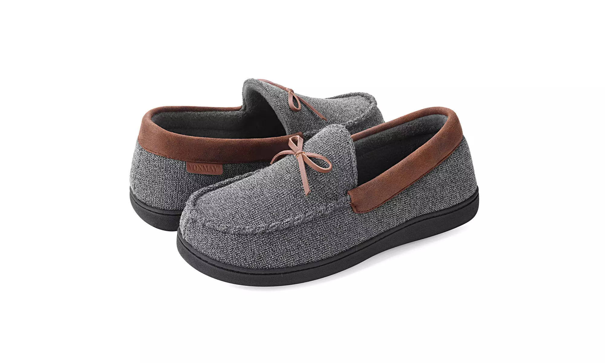 VONMAY Men's Moccasin Slippers Cozy Shoes Memory Foam Indoor Outdoor