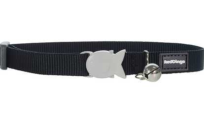 Red Dingo CC-ZZ-BB-SM Cat Collar Classic Black
