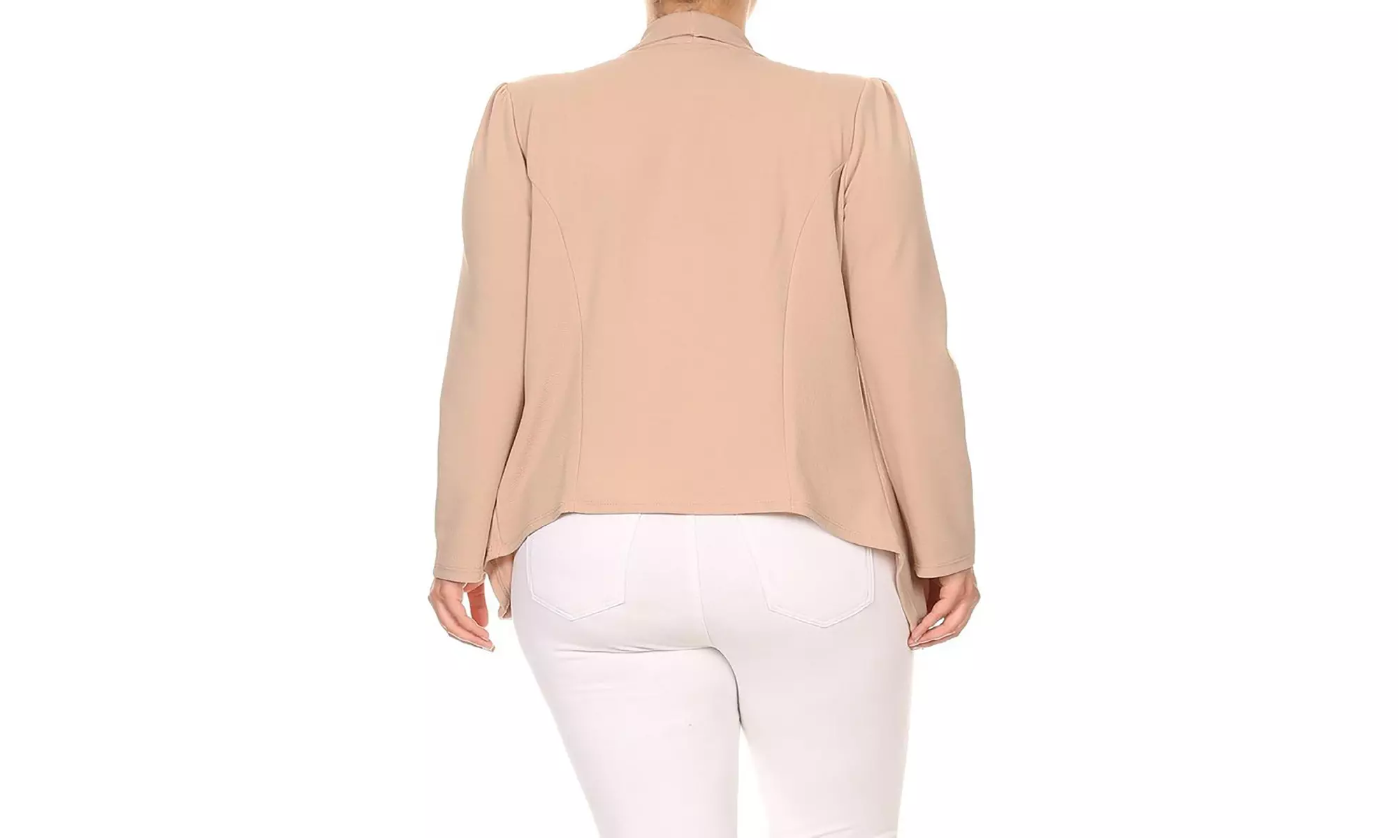 MOA Collection Womens Open Front Blazer with Plus Size