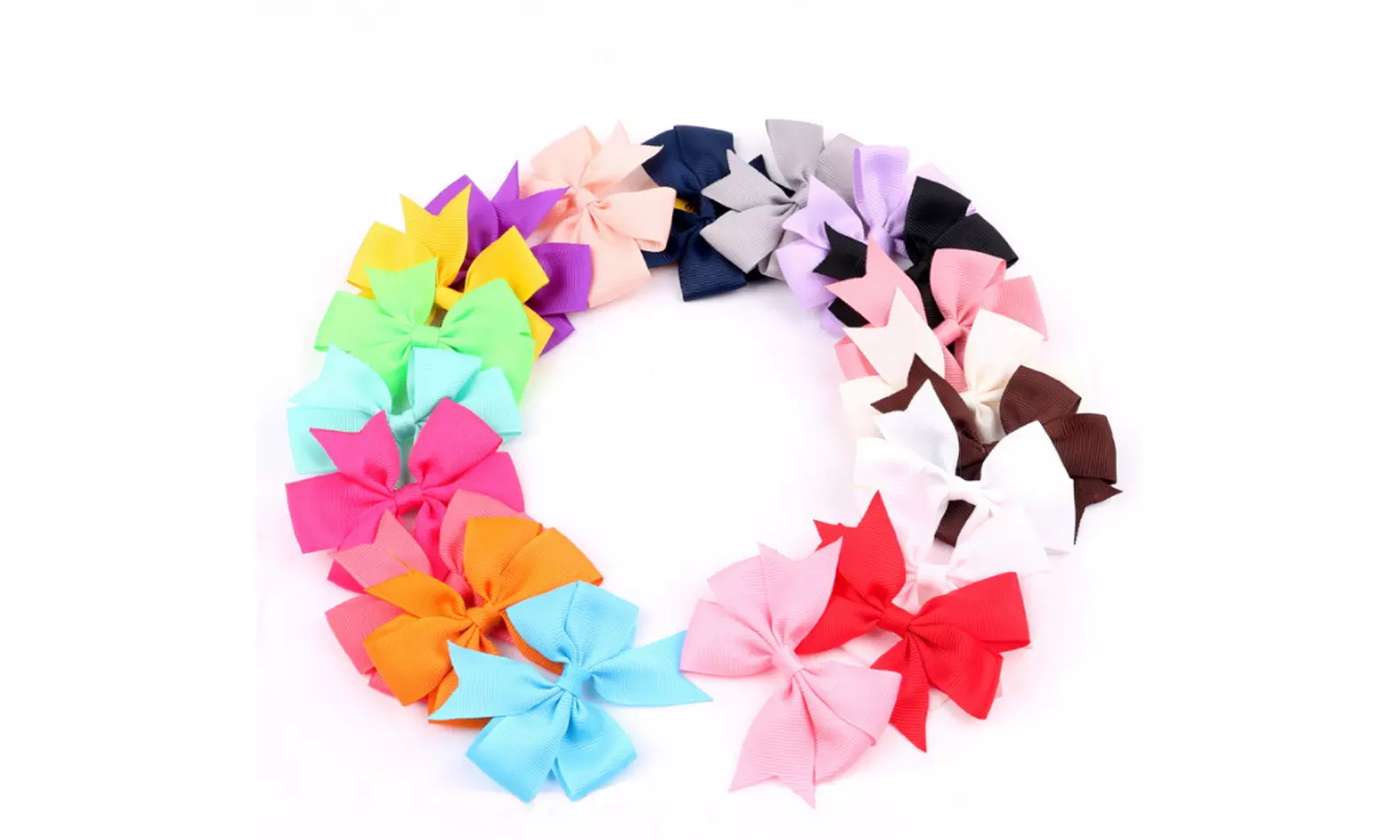 20 Pieces Baby Girl Christmas Hair Bows Clips ForGirls Babies Toddlers - Primary Image