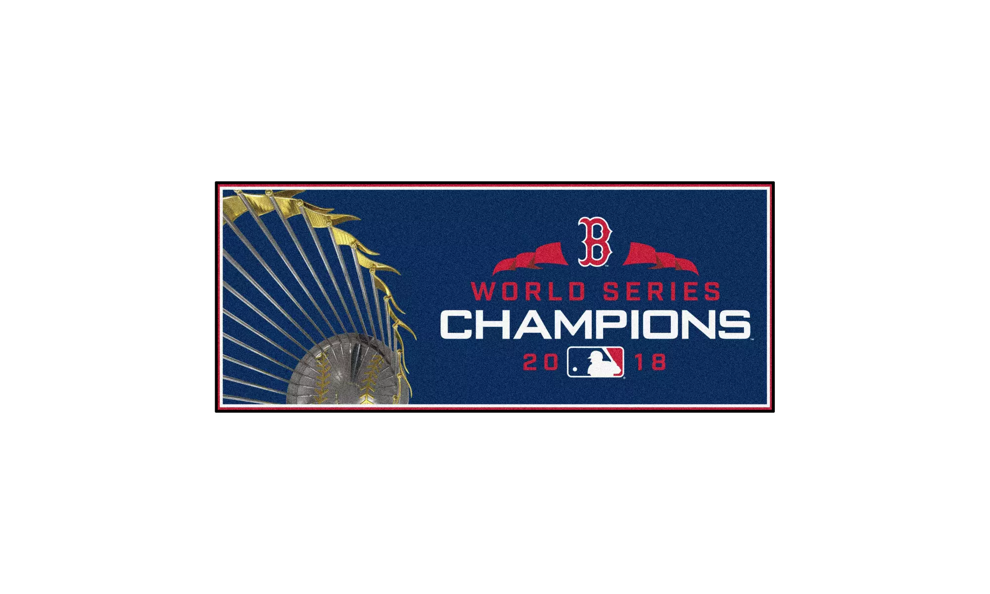 2018 MLB World Series Champions Boston Red Sox Runner Mat - Second Medium
