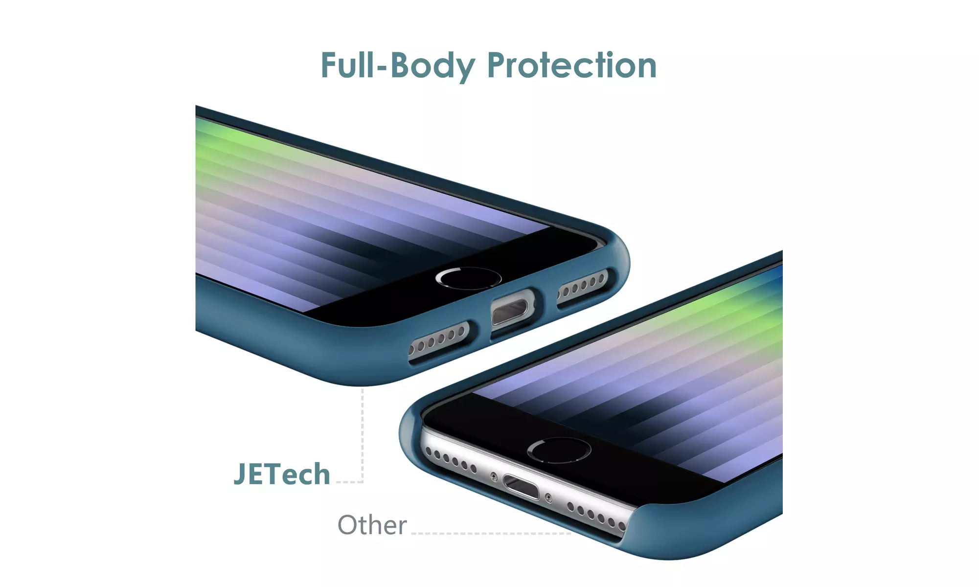 Silicone Case for iPhone SE 3/2 (2022/2020 Edition), Silky-Soft Touch Case