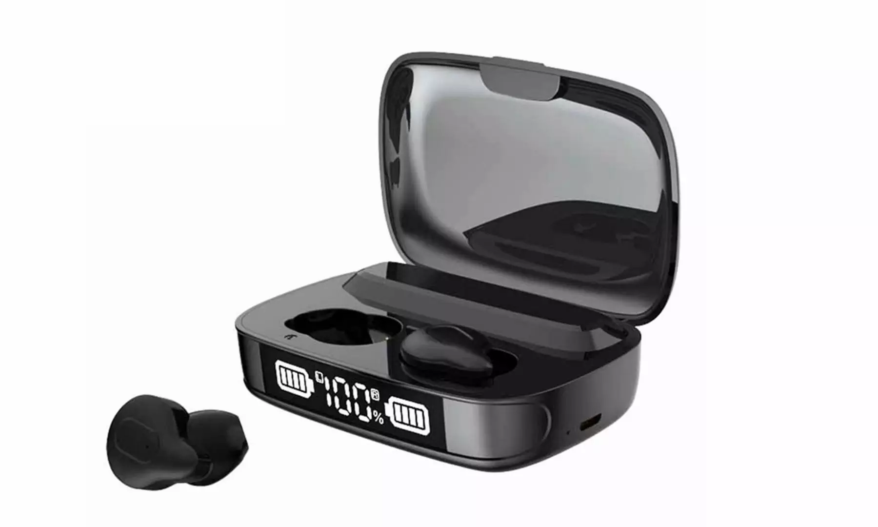 True Wireless Bluetooth Earbuds Bluetooth Headphones with 2200mAh Charging Case - Primary Image
