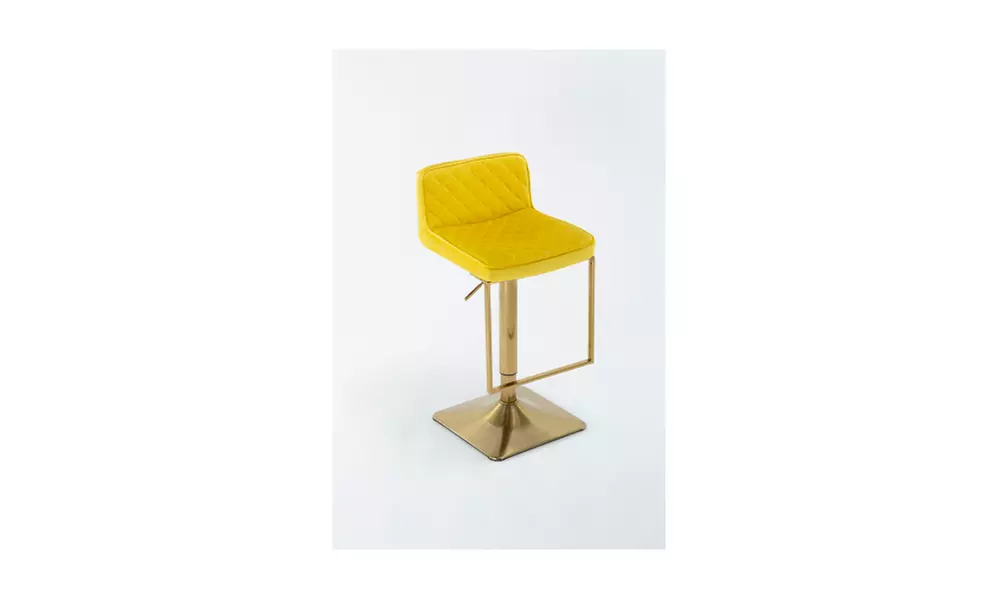 1pc Bar Stools Swivel Barstool Chairs with Back, Modern Pub Kitchen Chairs - Primary Image