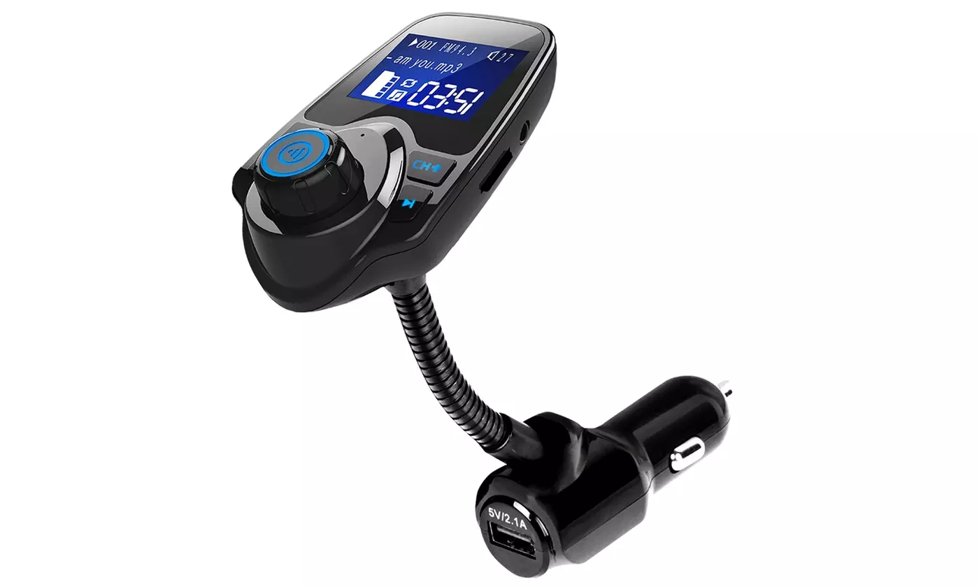 iMounTEK Wireless Bluetooth Car FM Transmitter MP3 Player USB Charger Car Kit - Primary Image