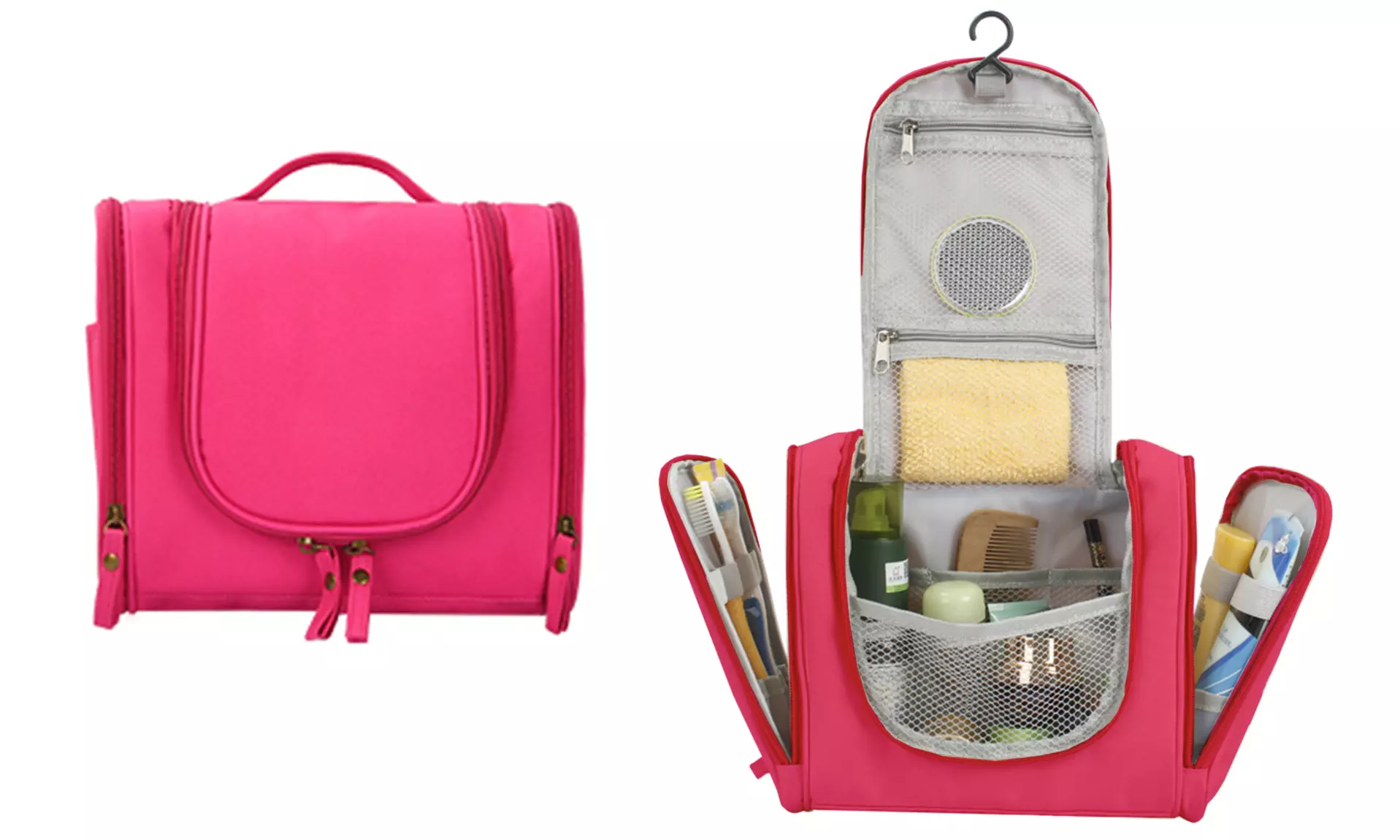 Waterproof Hanging Travel Makeup and Toiletry Bag and Organizer - Primary Image