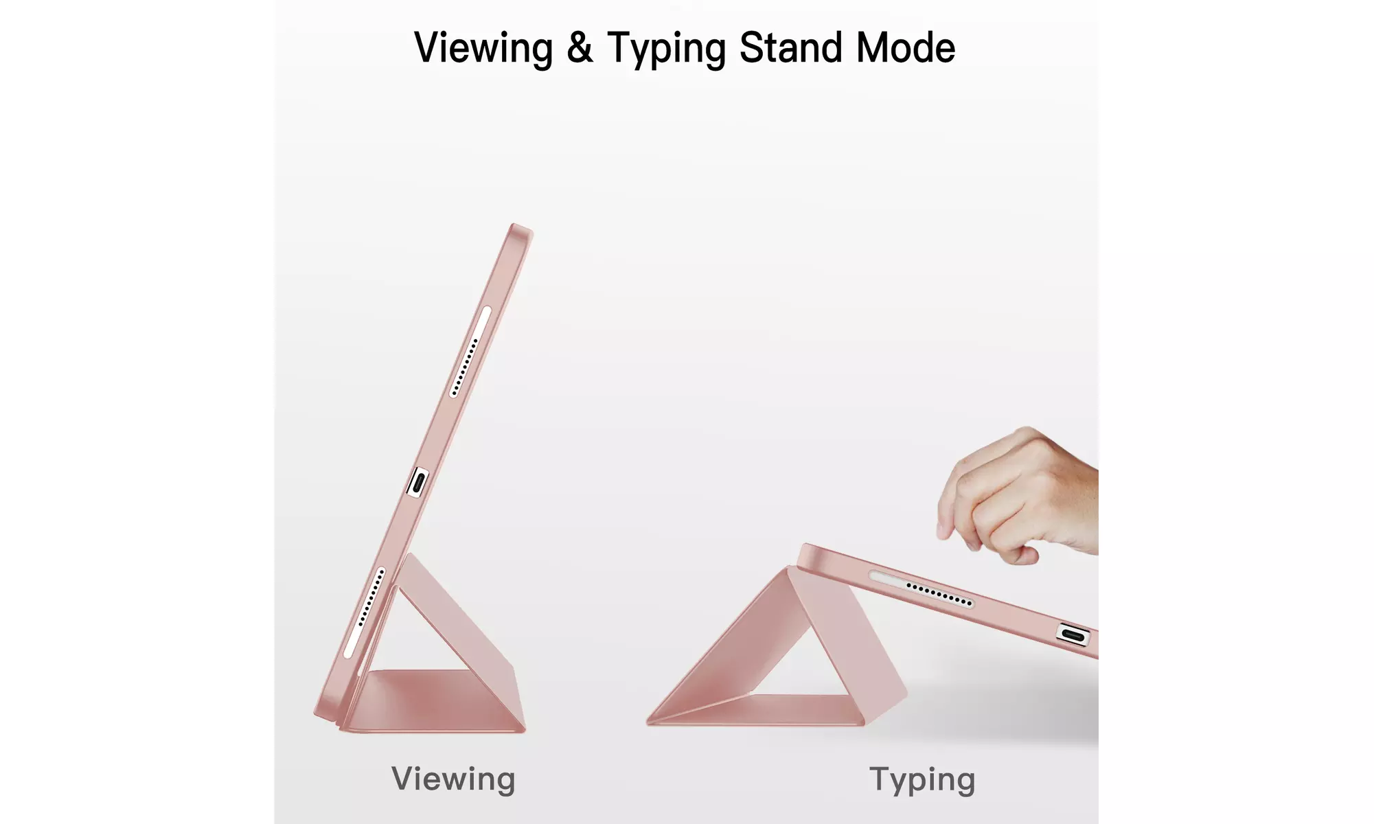 iPad Pro 12.9'' (2022/2021) Case with Pencil Holder, Support 2nd Pencil Charging