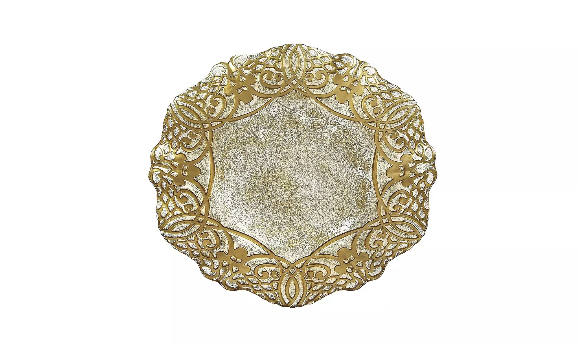 Red Pomegranate 7738-1 Geneve 13 in. Gold Charger Plate - Second Medium