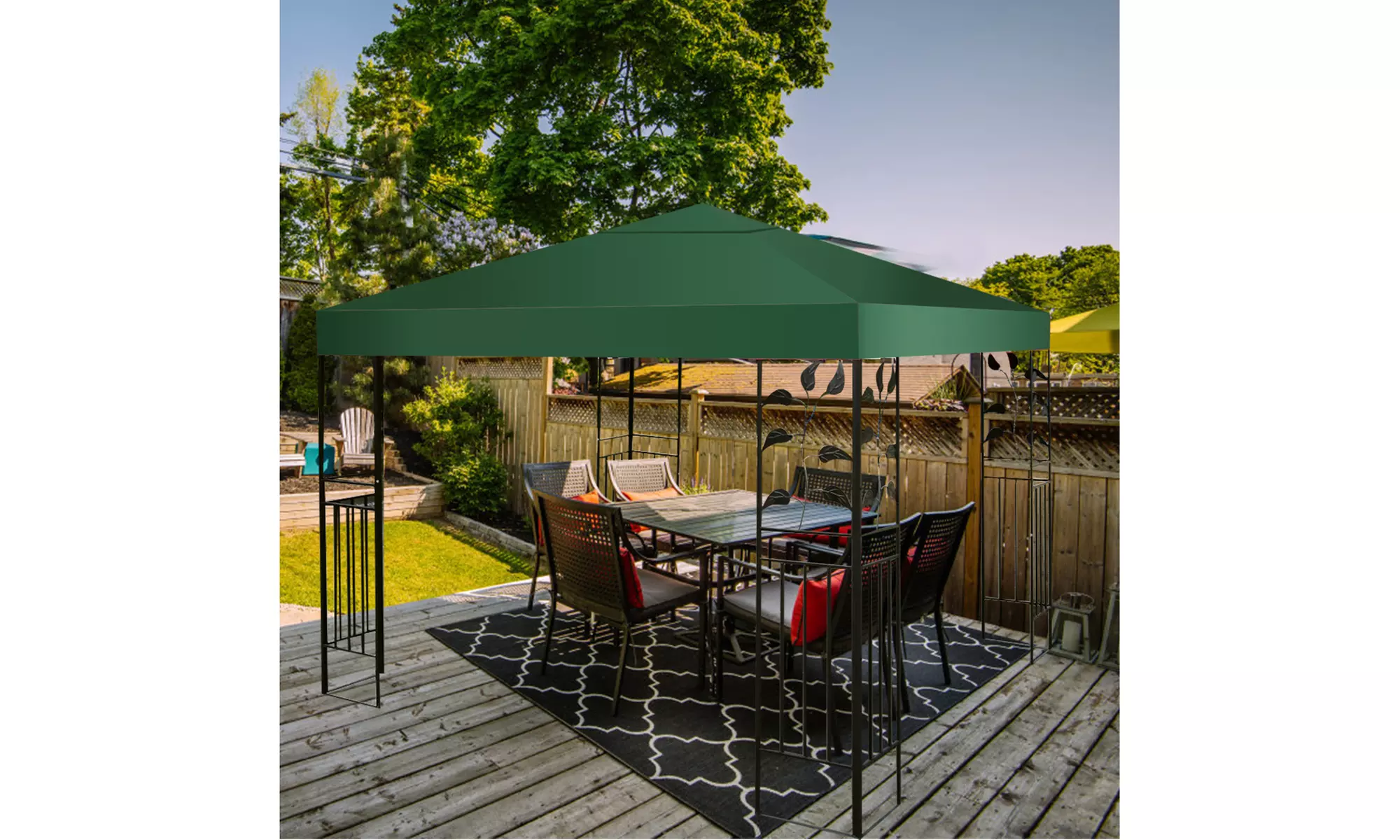 10' X 10' Gazebo Top Cover Patio Canopy Replacement 1-Tier or 2-Tier - Primary Image
