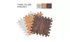 Printed Wood Grain Foam Interlocking Soft EVA Foam Floor Puzzle Mats Three Color