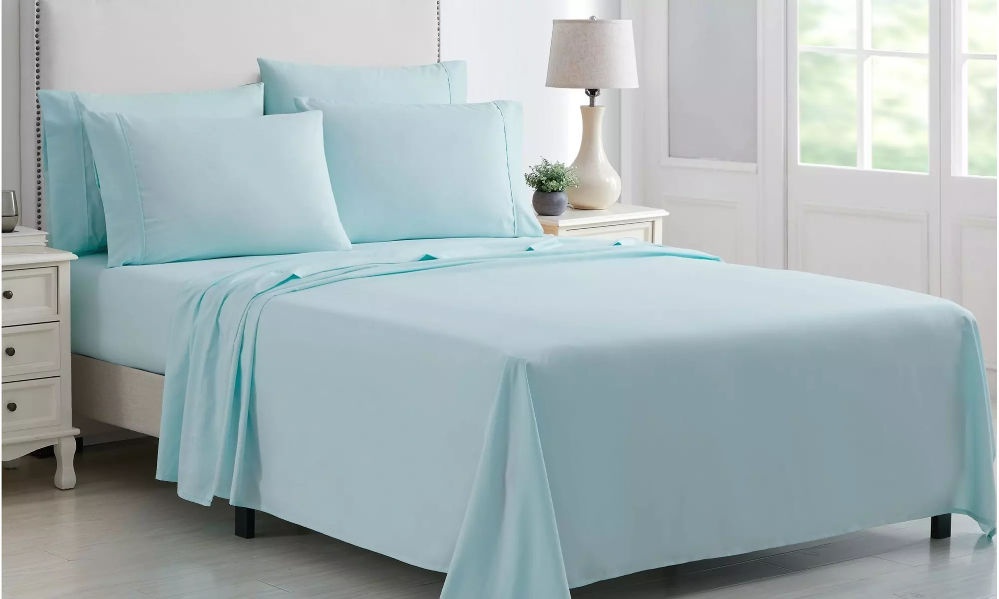 Kathy Ireland 6 Piece Brushed Microfiber Sheet Set
