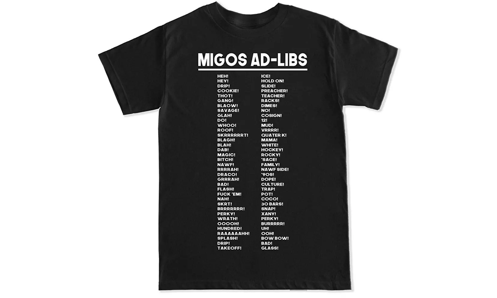 FTD Apparel Men's Migos Ad Libs T Shirt - Primary Image