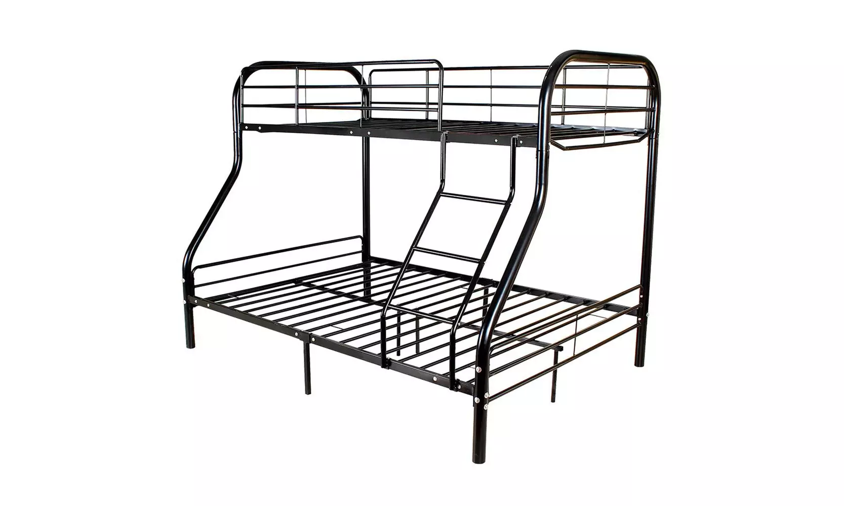 Metal Bunk Beds  Ladder Kids Adult Dorm Bedroom Furniture,Black - Second Medium