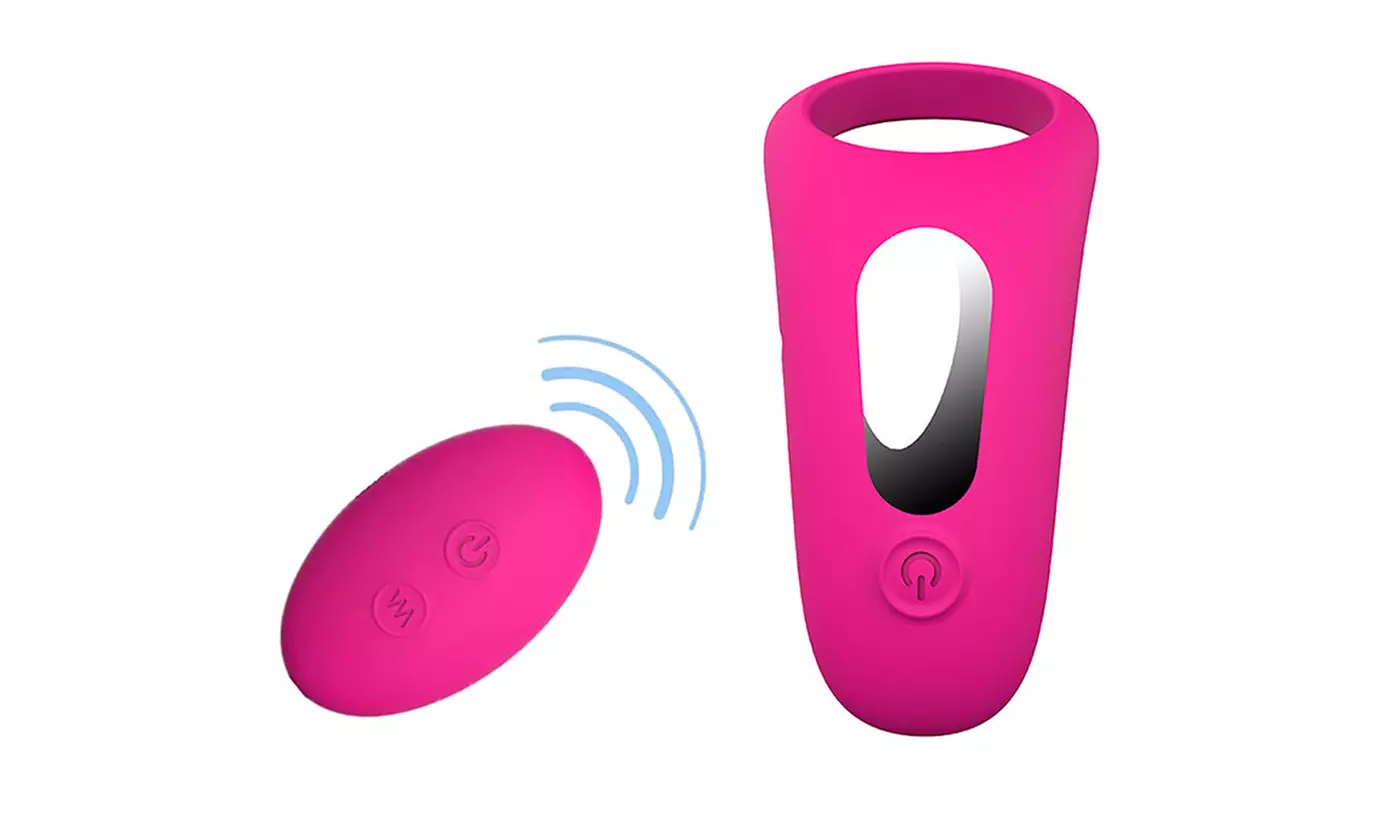 ItBelongs2U 7 Speed C-Ring Penis Clit Vibrator - Second Medium