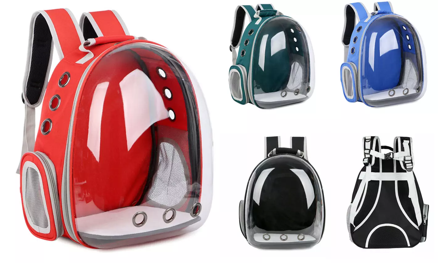 Pet Portable Carrier Backpack Space Capsule Travel Dog Cat Bag Transparent - Primary Image