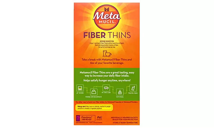 New Essential Metamucil Fiber Wafers Apple Crisp 24 Each - Second Medium