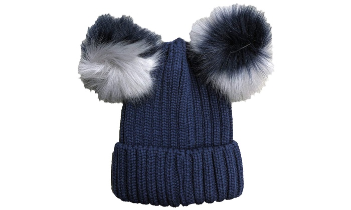 womens navy winter hat