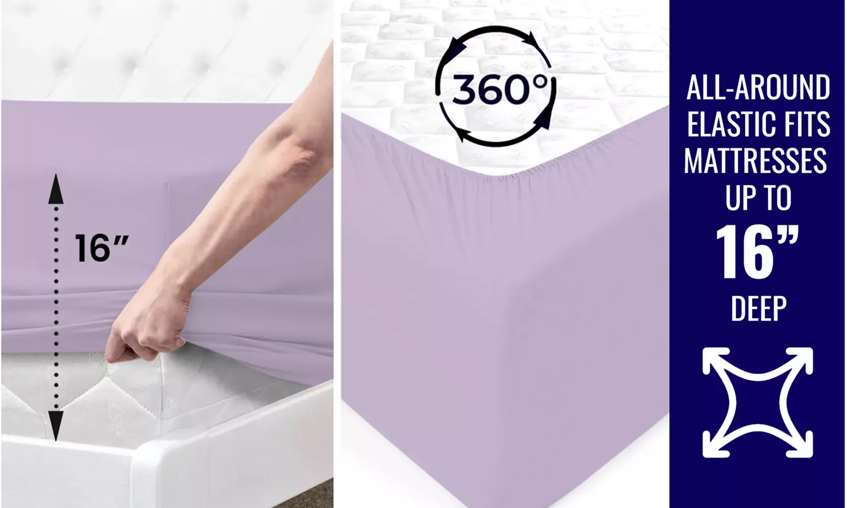 1800 TC Twin Sheet Set - 3PC Double Brushed Bamboo Blend