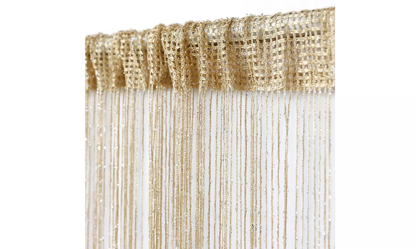 String Door Curtain Window Panel Tassel Fringe Curtains Home Decor 79x 38 inch