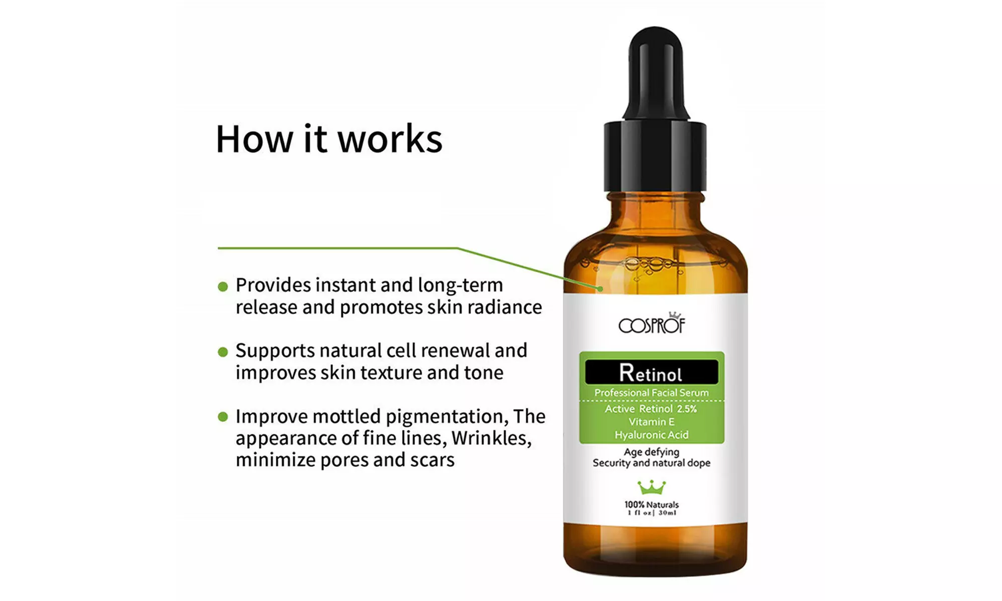 Facial Anti Aging Wrinkles Serum Kit & Micro 540 Needles Derma Roller