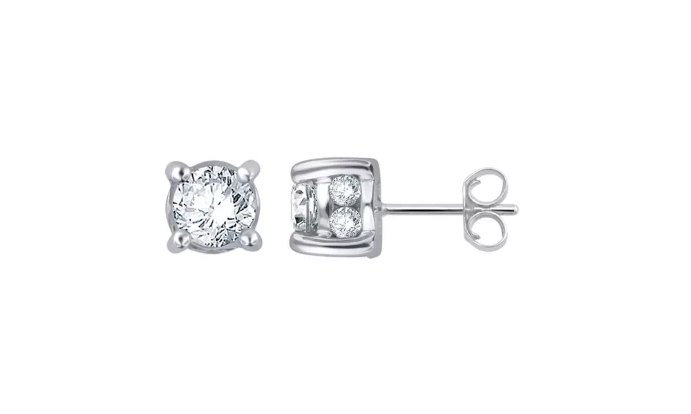 2.00 Cttw Certified Diamond Stud Plus Earring in 14K Gold-KE10293 - Primary Image