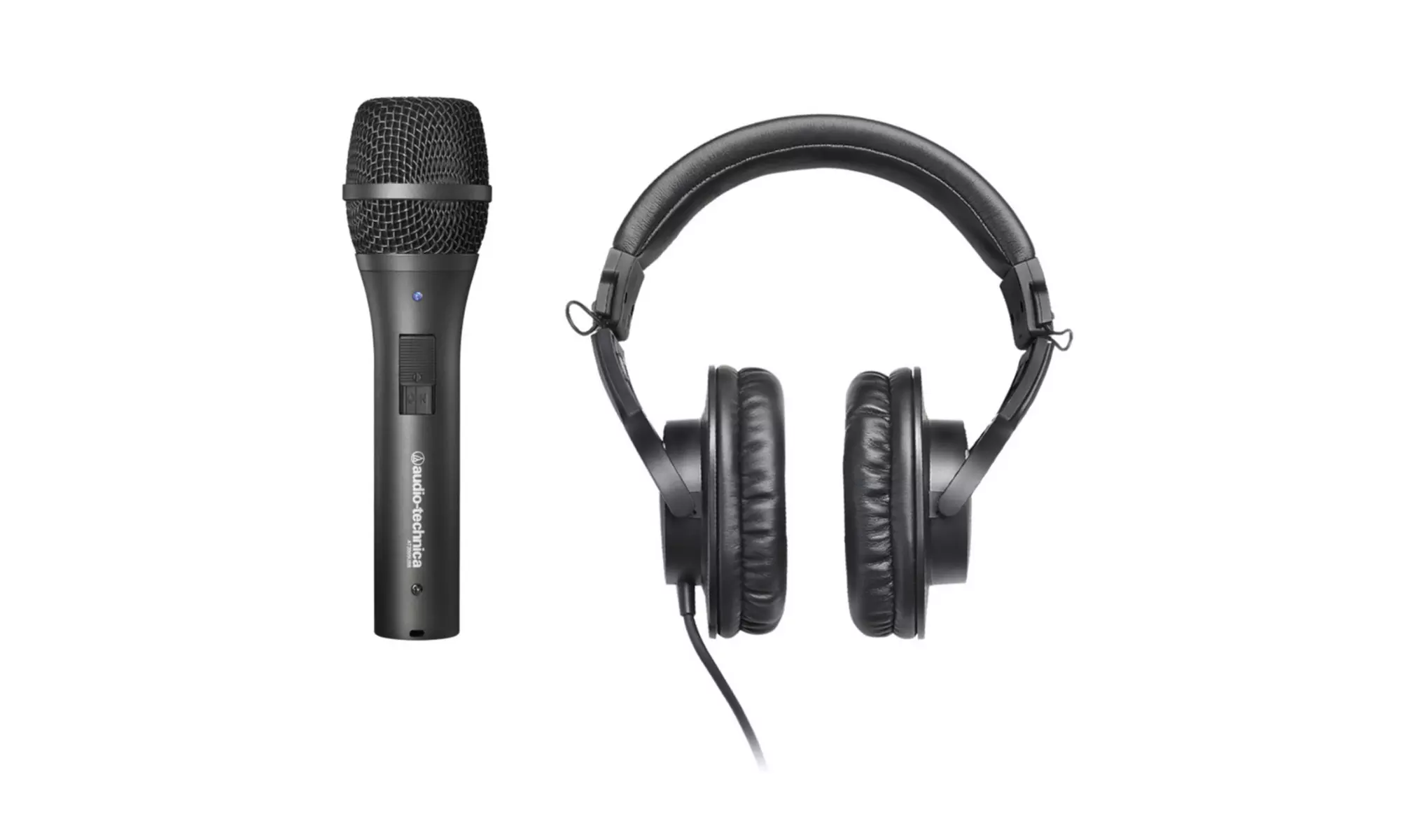 Audio Technica AT2005USB USB/XLR Microphone and ATH-M20X Professional Headphones - Primary Image
