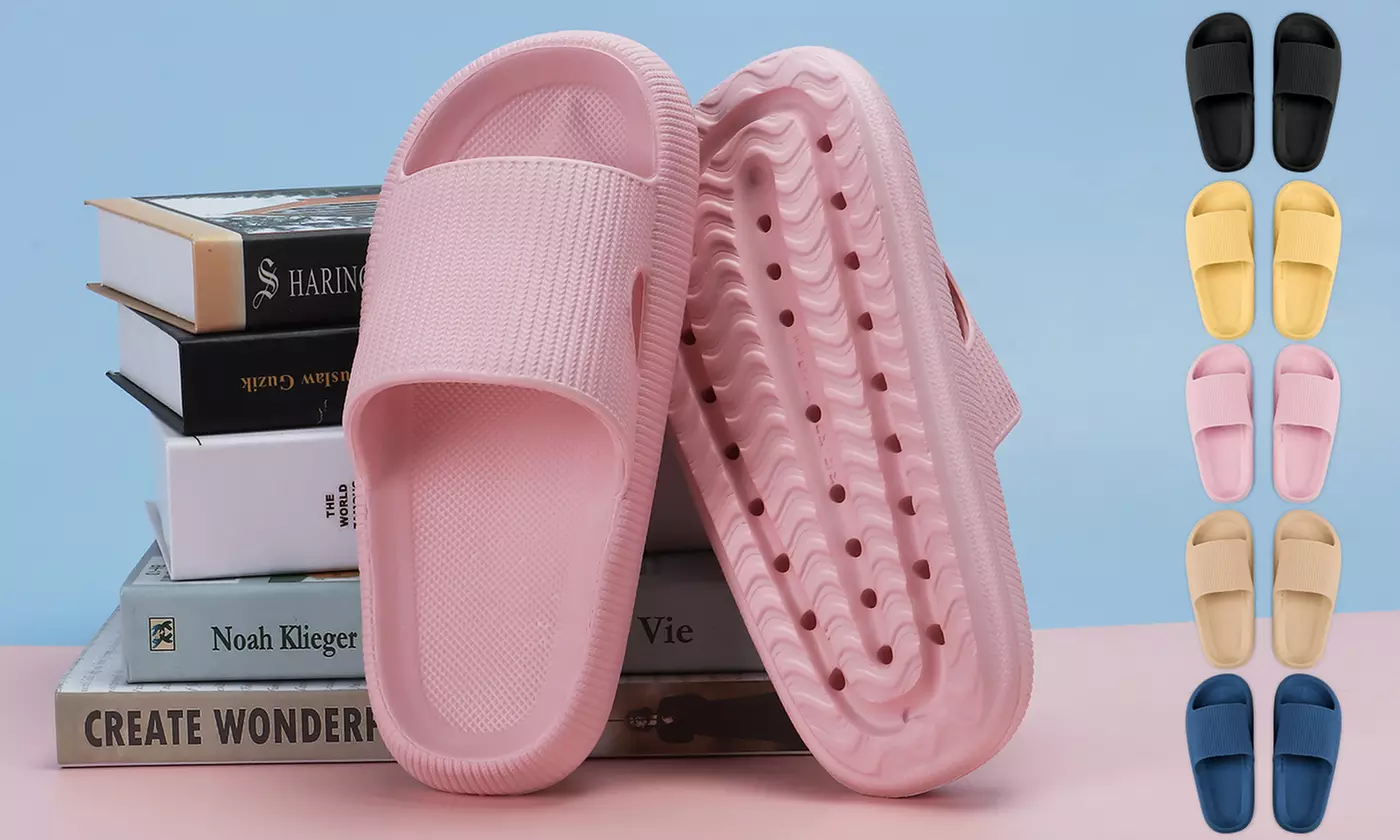 Super Soft Thick Soled Unisex Slippers Bathroom Sandals - Primary Image