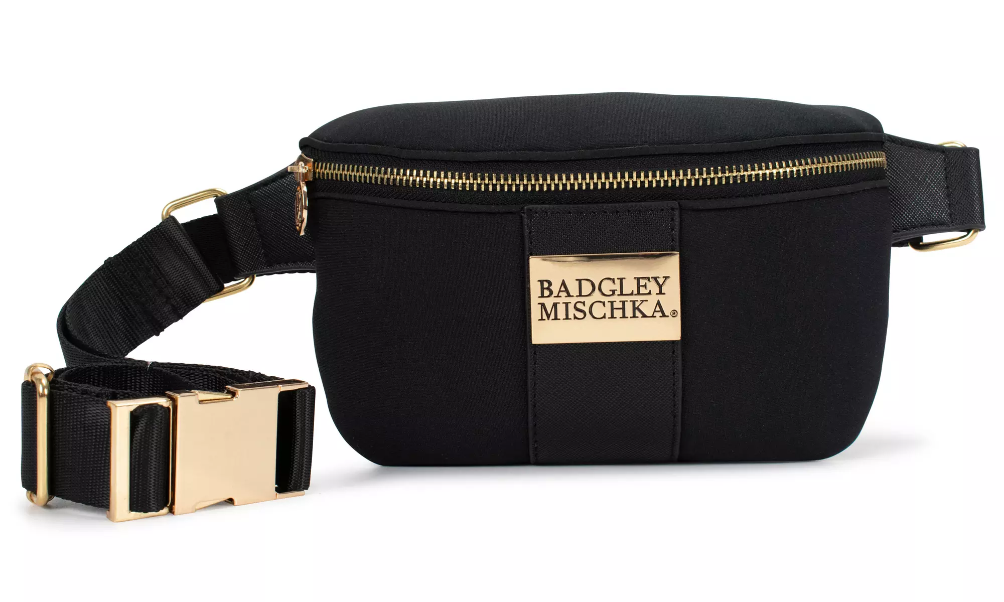 BADGLEY MISCHKA Sage Scuba and Vegan Leather Belt Bag - Fanny Pack