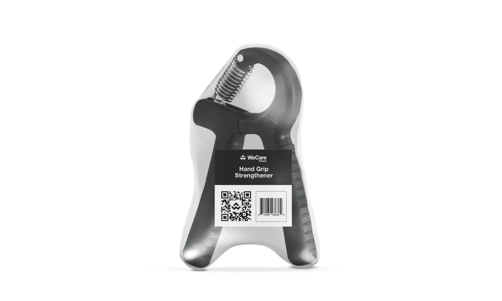 WeCare Fitness Resistance Hand Grip Strength Trainer Adjustable Non-Slip - Black