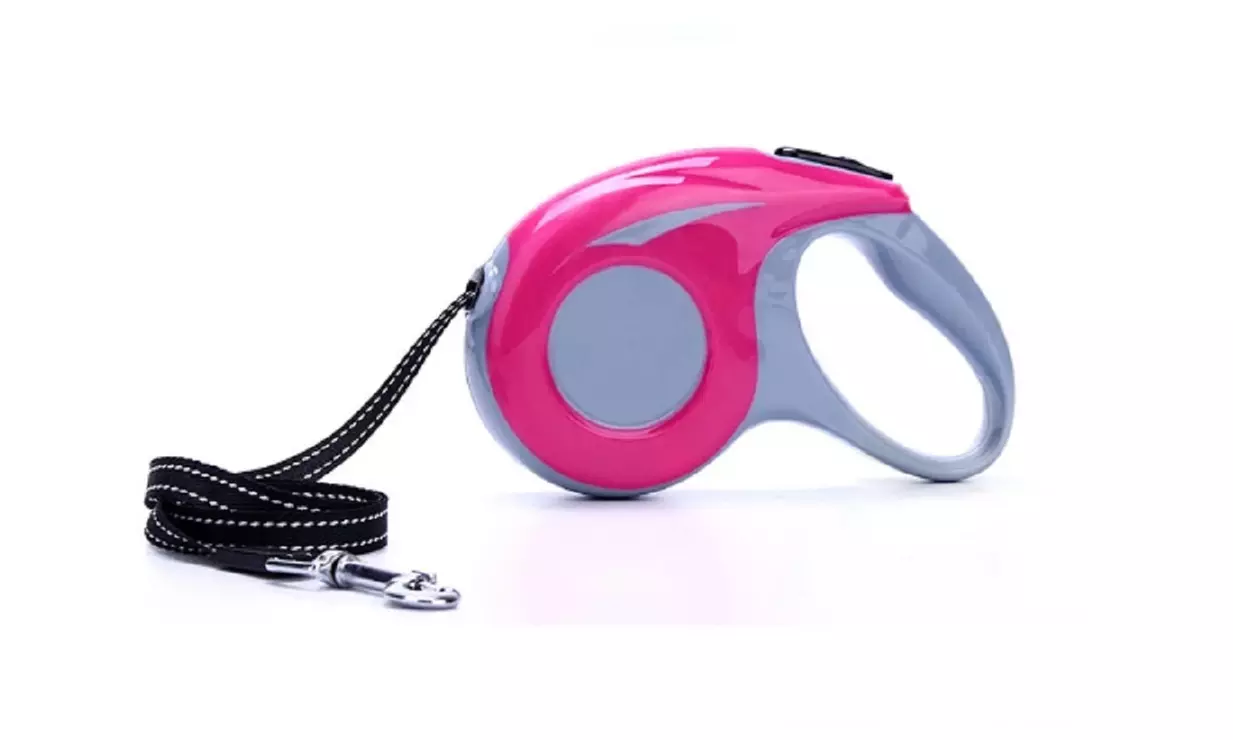Dog Leash Retractable Walking Collar For Small Pet with Lock Nylon 16 Ft US - Primary Image