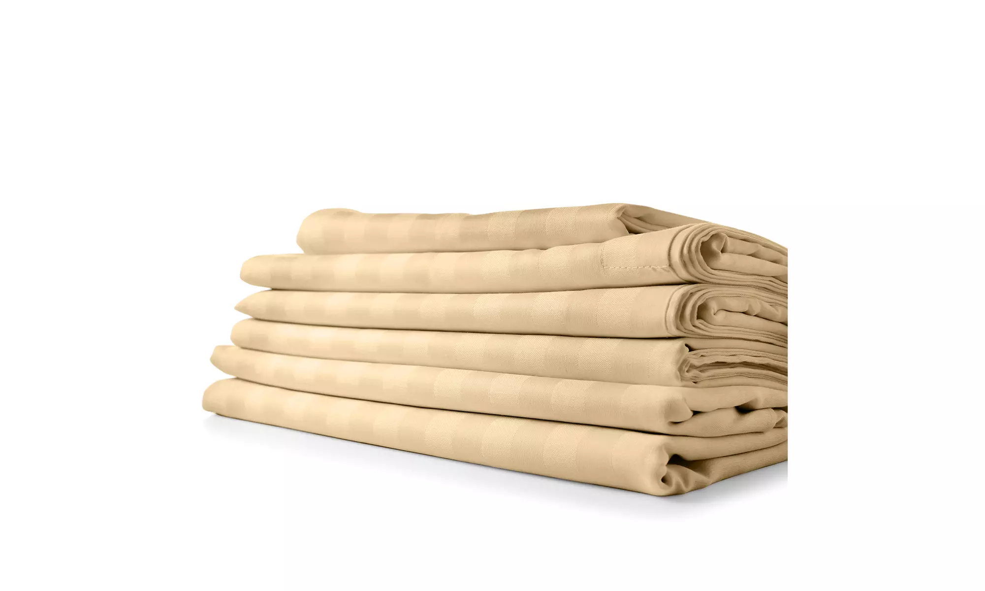 1800 Series Cotton Satin Feel Dobby Stripe Sheet Set - Assorted colors and sizes