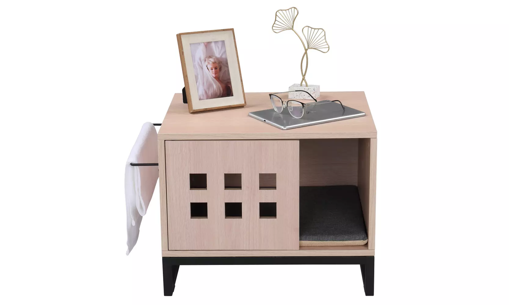 Cat Litter Box Enclosure Multi-functional Cat House Decorative - Primary Image
