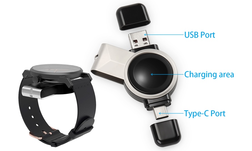 Up To 80 Off On Samsung Watch Charger Usb Wir Groupon Goods 9994