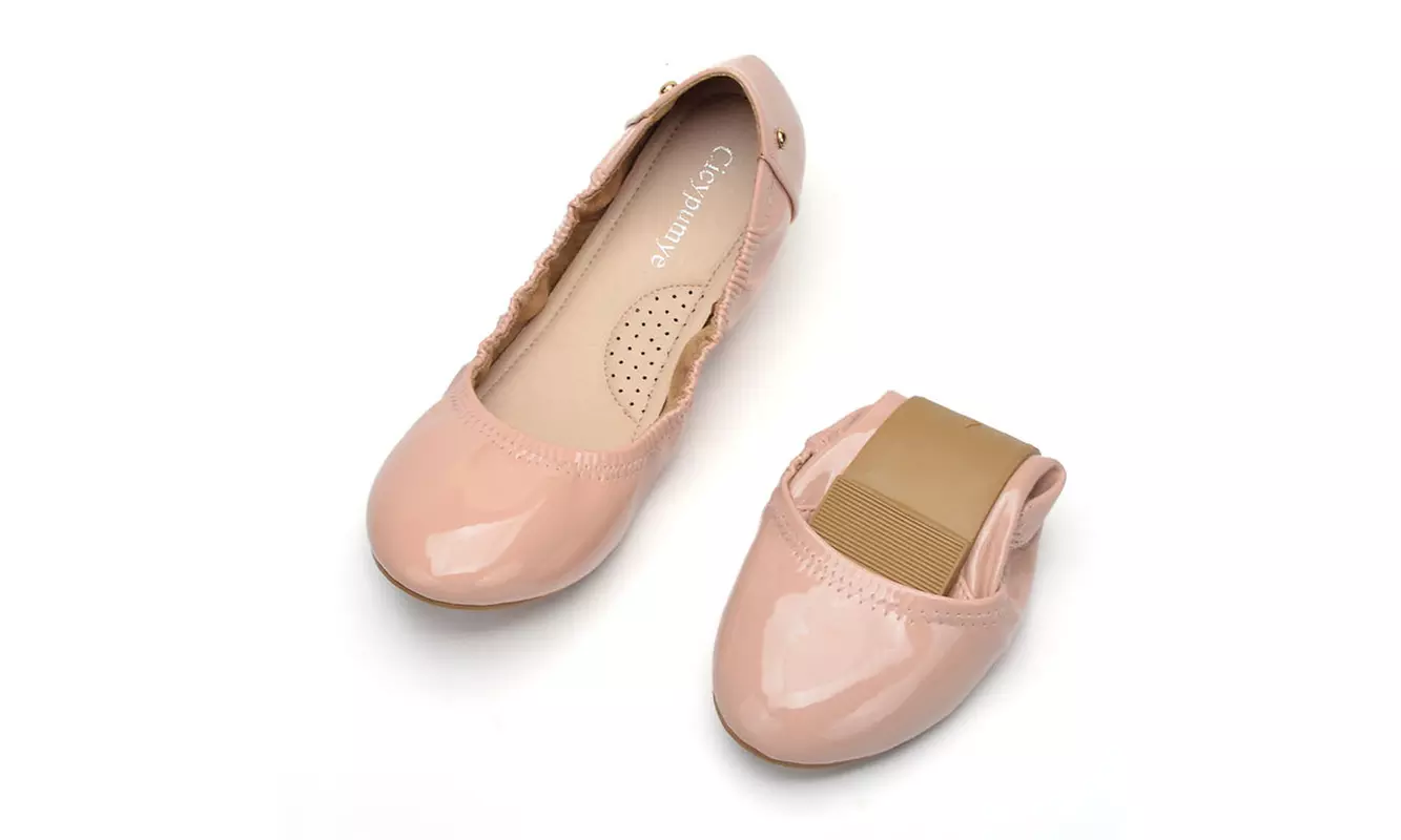Women Commuter Shoes Foldable Ballerina Flats