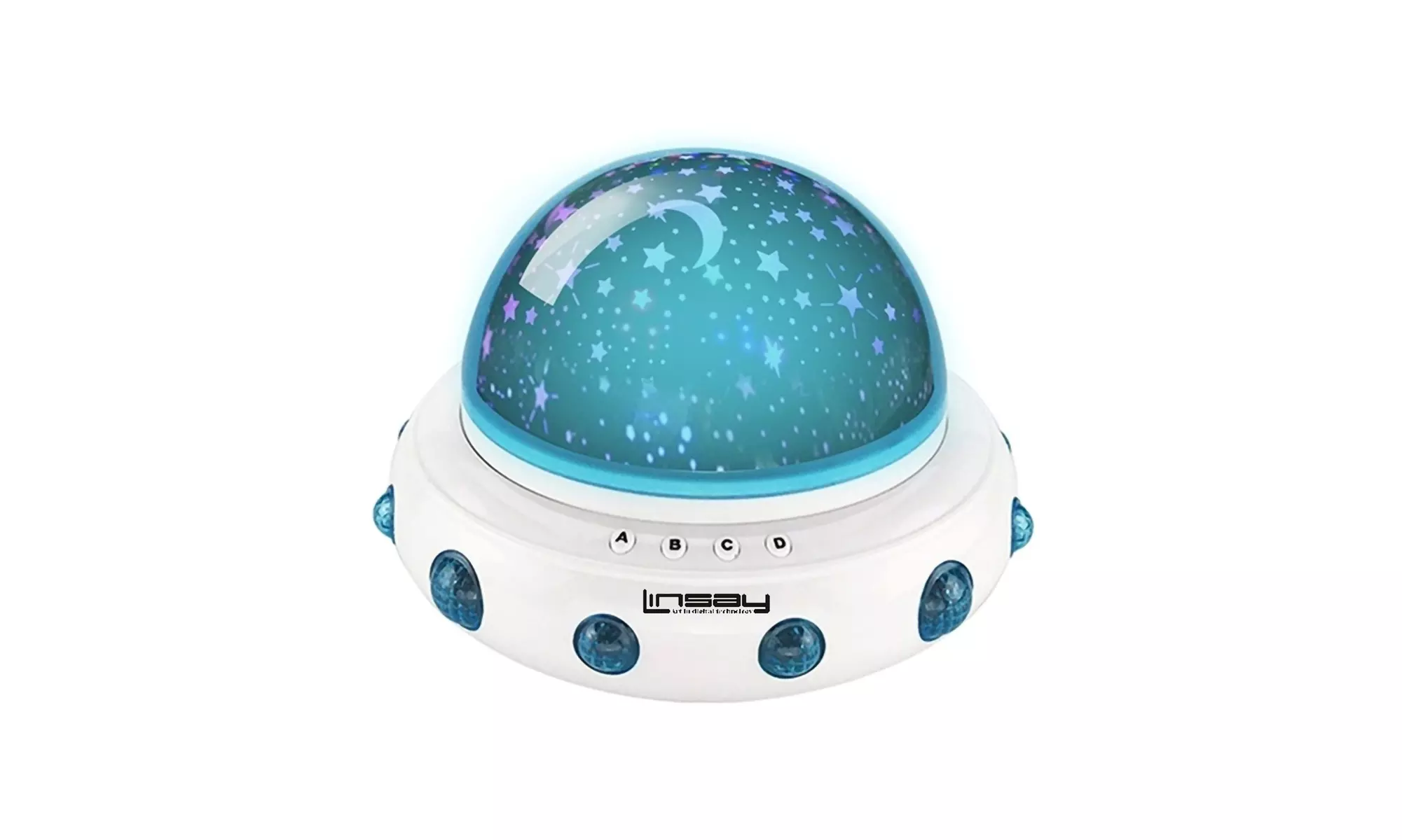 LINSAY Baby Toy Smart Kids Lamp Projector Universe LED Light Show Lullabies - Primary Image
