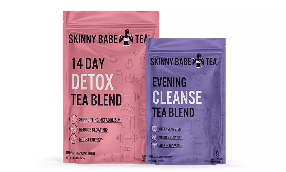Skinny Babe Tea AM & PM Detox Cleansing Tea Blend