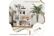 One or Two Pieces of Costway S-Shaped Stepped Bookshelf - Second Medium