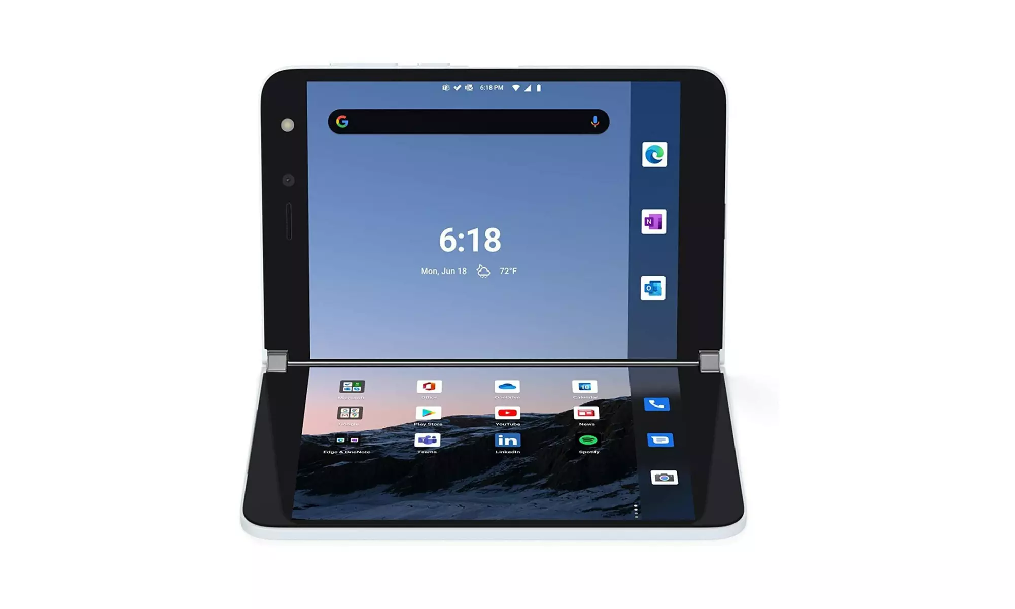 Microsoft Surface Duo LTE Unlocked 128GB Storage Tablet w/Leather Wireless Mouse - Second Medium