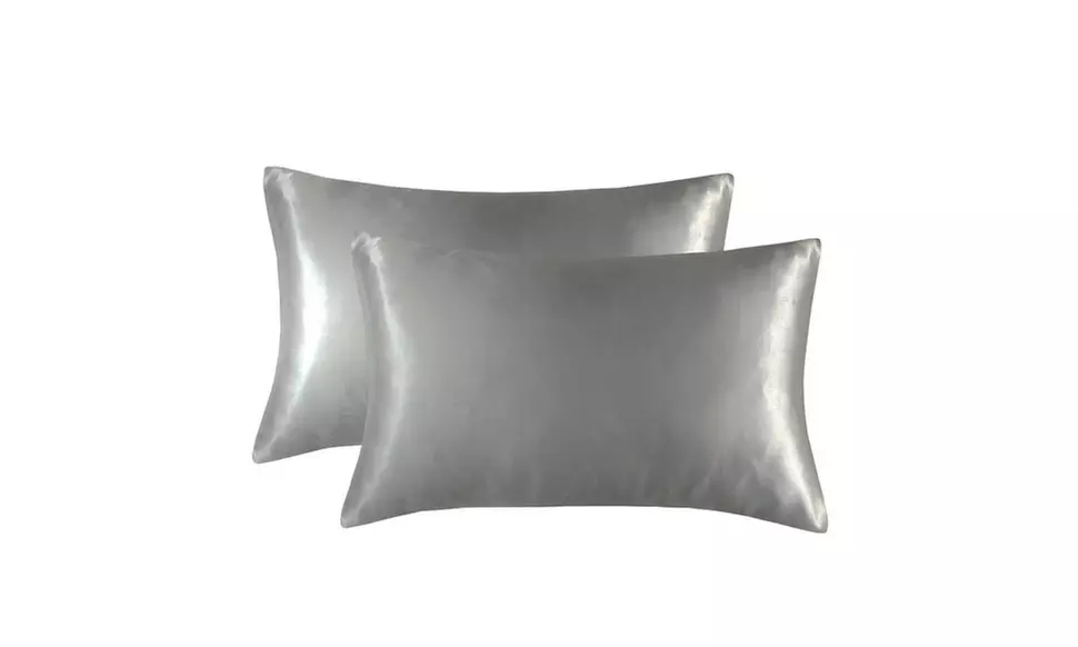 2-Pack Luxury Satin Pillowcases Pillow Cover For Anti-Acne Facial Hair Care
